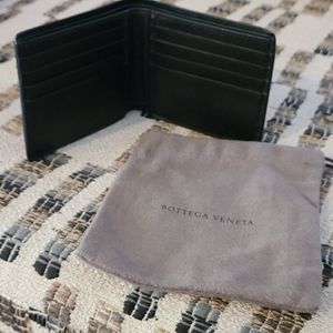 Bottega Veneta navy wallet men's